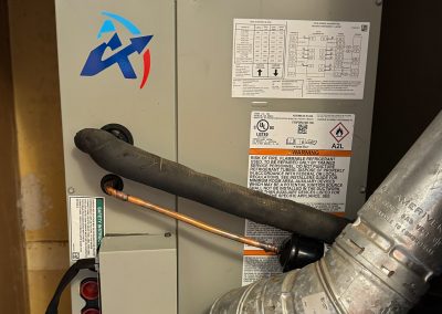 Heating System Maintenance done. Arrow Appliance Heating and Air Conditioning mark to prove a good work!