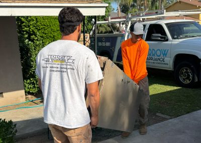Furnace Replacement, modern unit being installed by the Arrow team