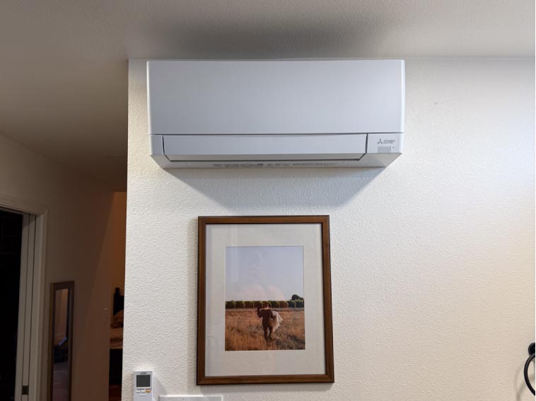 air conditioning in a residential house 