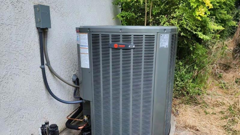 new heat pump installation